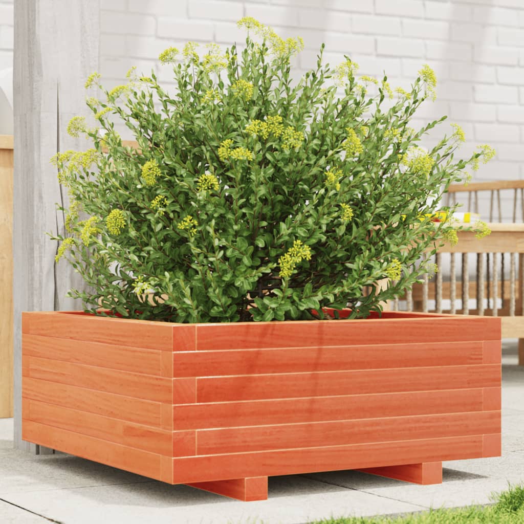 VIDAXL -Planungsbox 60x60x26,5 cm Festkiefer Wäsche braun
