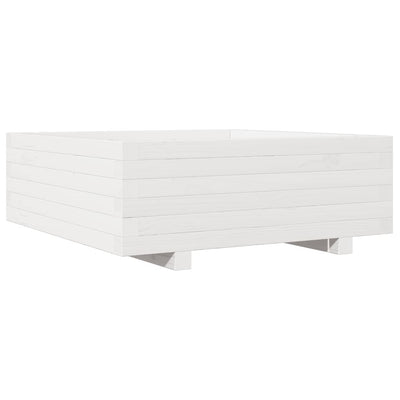 VIDAXL -Planungsbox 70x70x26,5 cm Festkiefer weiß