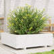 VIDAXL -Planungsbox 80x80x26,5 cm Festkiefer weiß