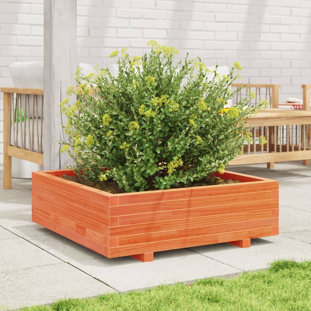 VIDAXL -Planungsbox 80x80x26,5 cm Festkiefer Wäsche braun