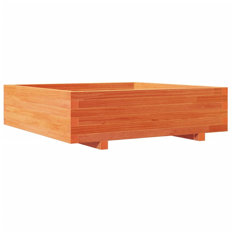 VIDAXL -Planungsbox 90x90x26,5 cm Festkiefer Wäsche Braun