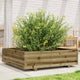 VIDAXL -Planungsbox 90x90x26,5 cm imprägniertes Kiefernholz