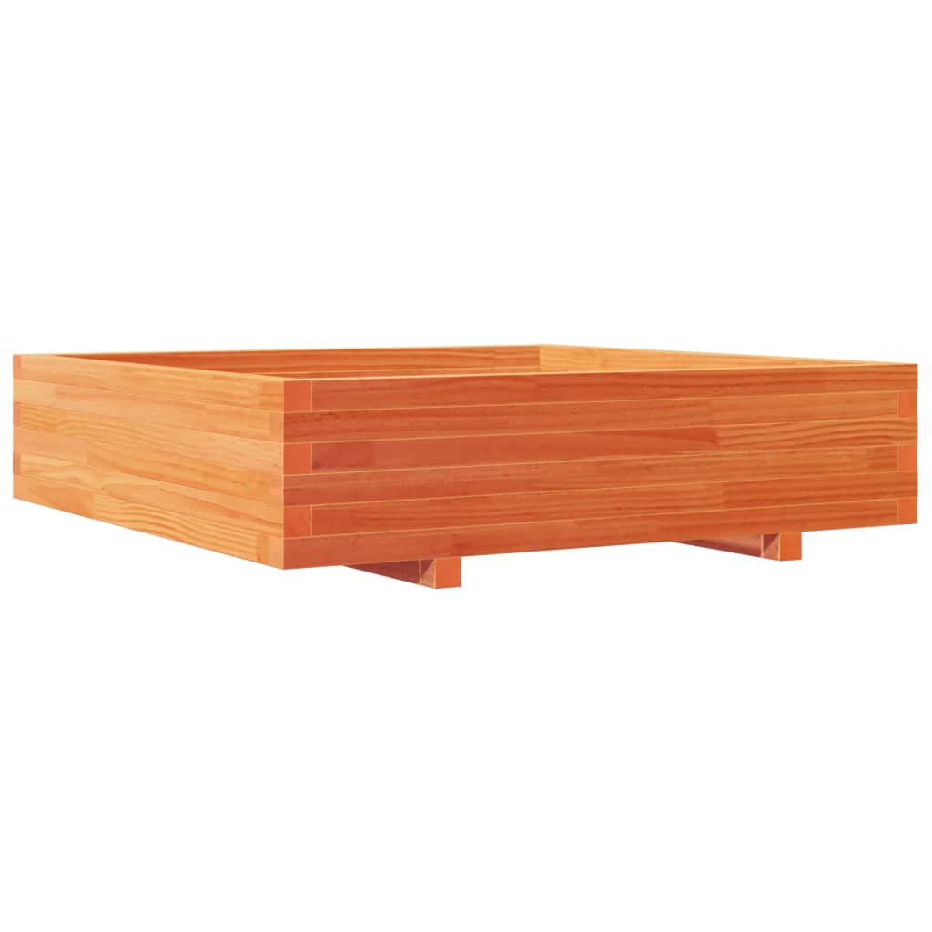 VIDAXL -Planungsbox 100x100x26,5 cm Festkiefer Wäsche Braun
