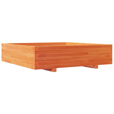 VIDAXL -Planungsbox 100x100x26,5 cm Festkiefer Wäsche Braun