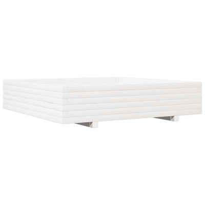 VIDAXL -Planungsbox 110x110x26.5 cm Festkiefer weiß