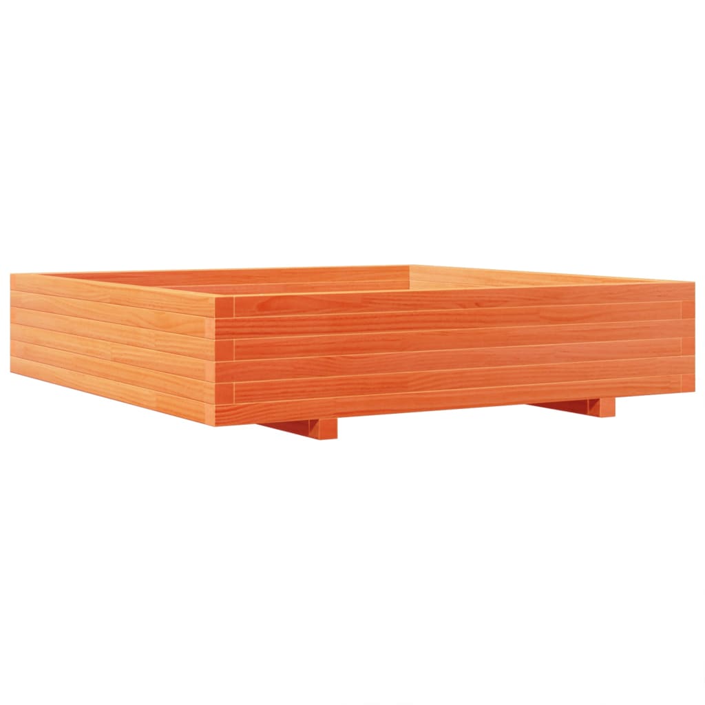 VIDAXL -Planungsbox 110x110x26,5 cm Festkiefer Wachsbraun