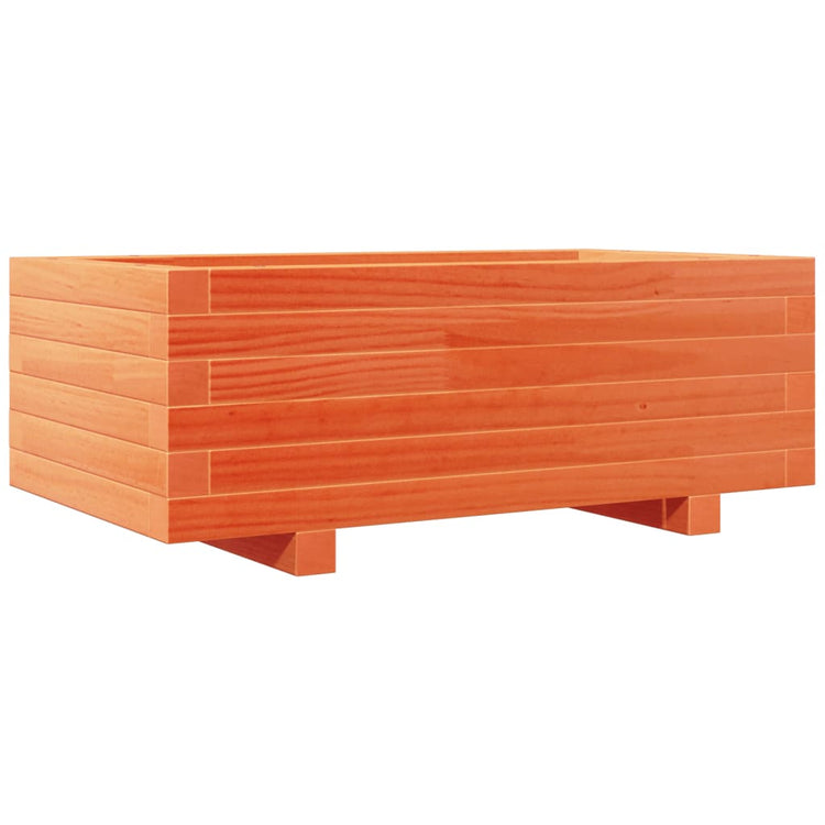 VIDAXL -Pflanzer Big 70x40x26,5 cm Festkiefer Wäsche Braun