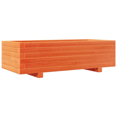 VIDAXL -Planungsbox 90x40x26,5 cm Festkiefer Wäsche Braun