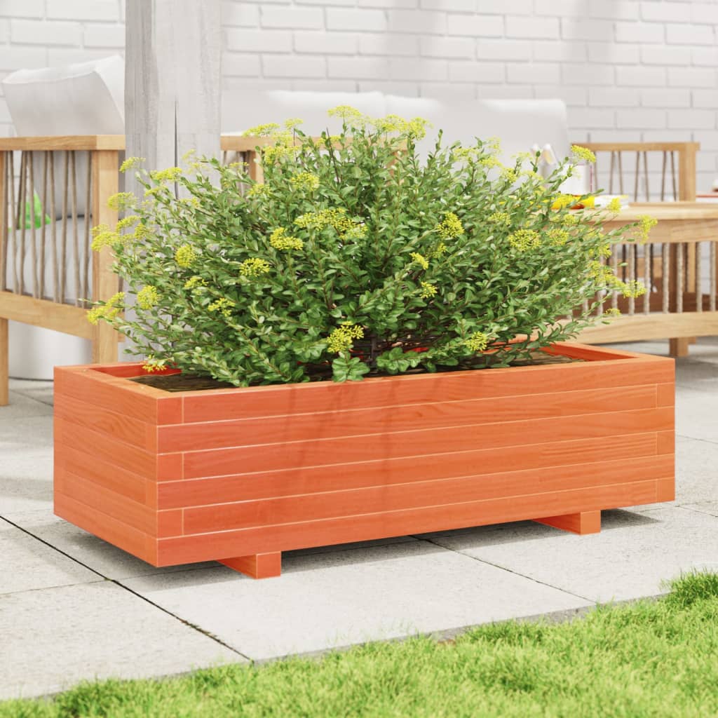 VIDAXL -Planungsbox 90x40x26,5 cm Festkiefer Wäsche Braun