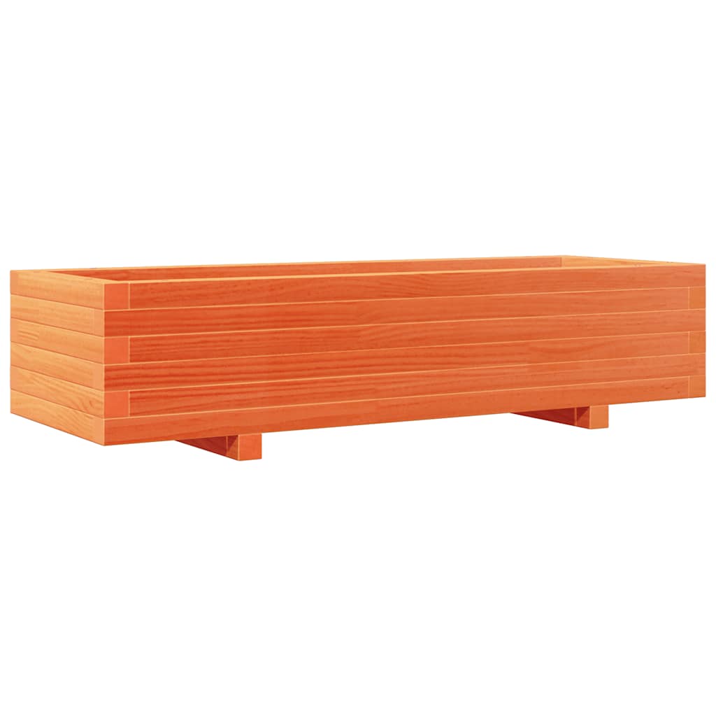VIDAXL -Planungsbox 110x40x26,5 cm Festkiefer Wäsche Braun