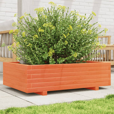 VIDAXL -Planungsbox 90x60x26,5 cm Festkiefer Wäsche Braun