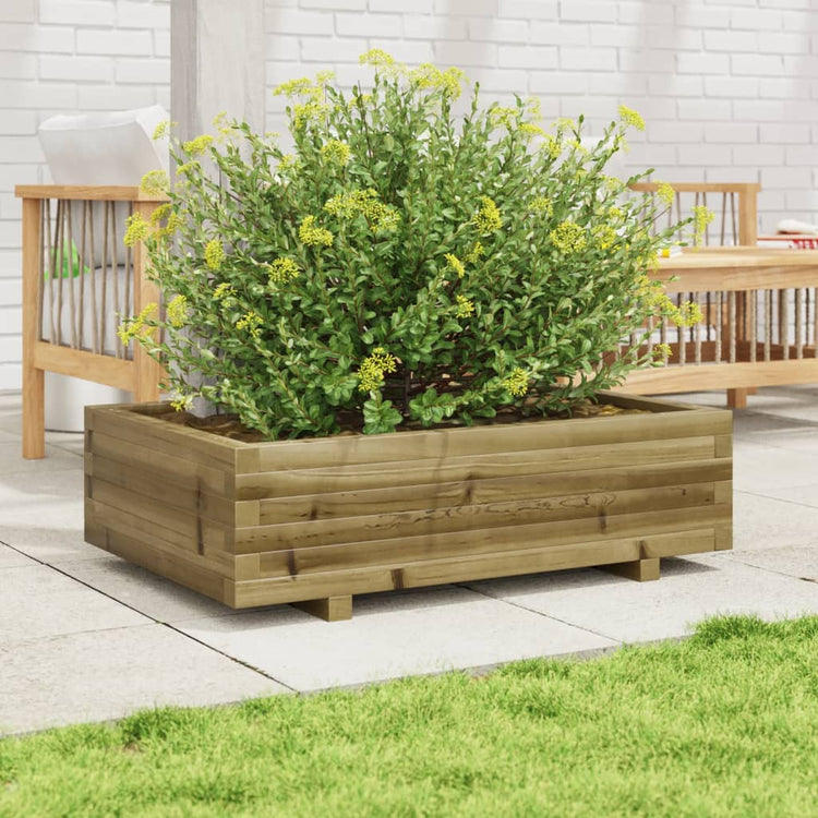 VIDAXL -Planungsbox 90x60x26,5 cm imprägniertes Kiefernholz