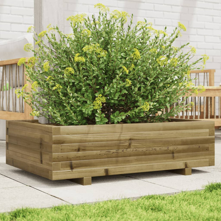 VIDAXL -Planungsbox 90x60x26,5 cm imprägniertes Kiefernholz