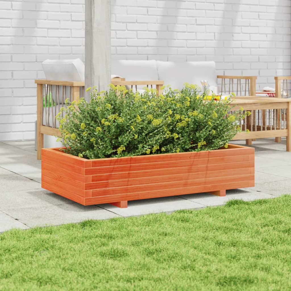 VIDAXL -Planungsbox 110x60x26,5 cm Festkiefer Wäsche Braun