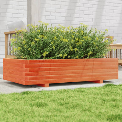 VIDAXL -Planungsbox 110x60x26,5 cm Festkiefer Wäsche Braun