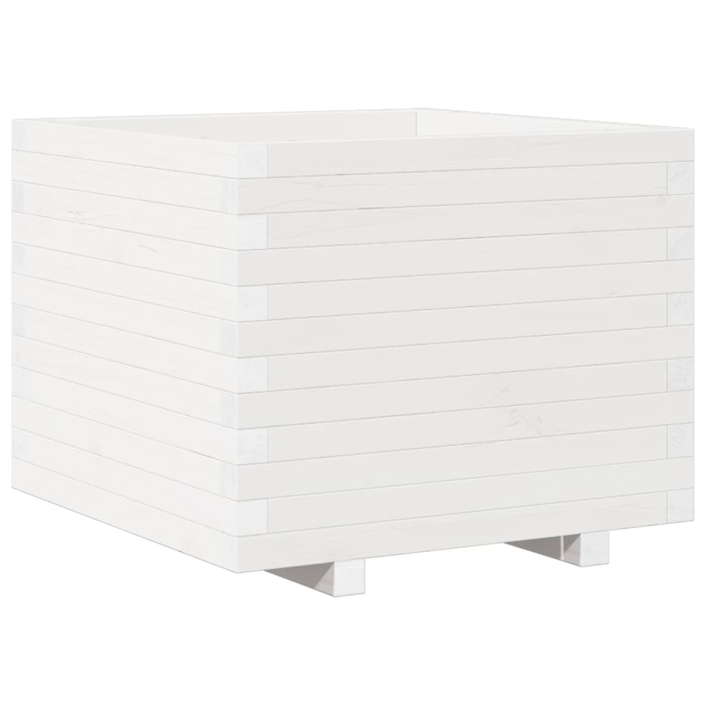 VIDAXL -Planungsbox 60x60x49.5 cm Festkiefer weiß