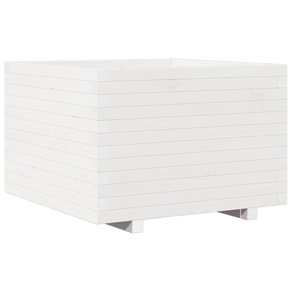 VIDAXL -Planungsbox 70x70x49.5 cm Festkiefer weiß