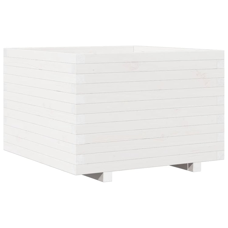 VIDAXL -Planungsbox 70x70x49.5 cm Festkiefer weiß