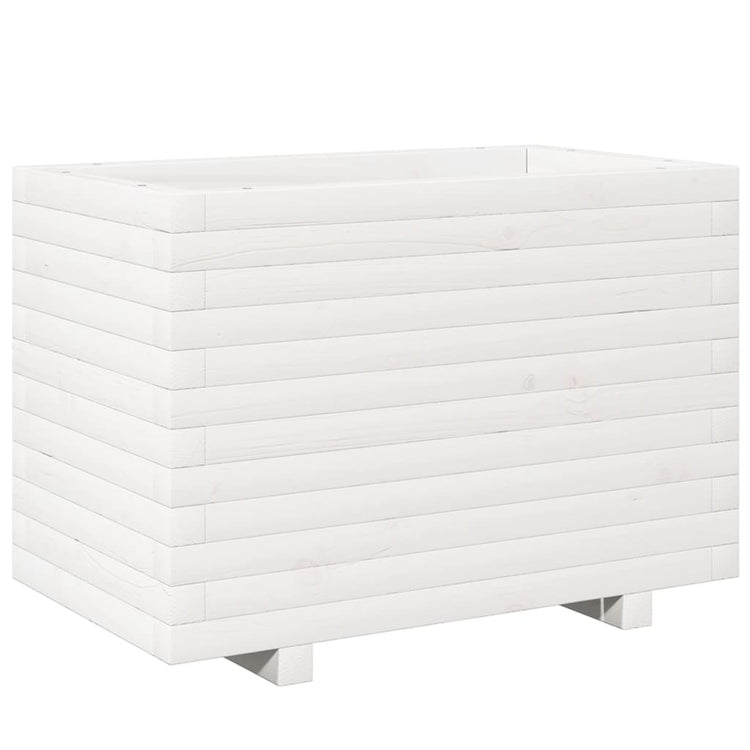 VIDAXL -Planungsbox 70x40x49.5 cm Festkiefer weiß
