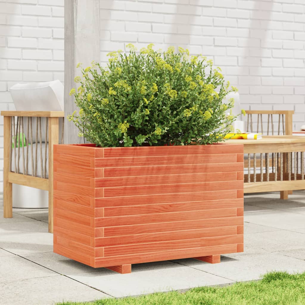 VIDAXL -Planungsbox 70x40x49.5 cm Festkiefer Wäsche braun
