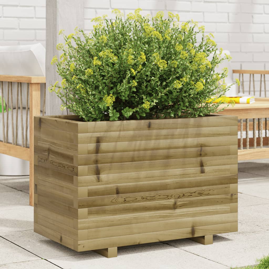 VIDAXL -Pflanzer Big 70x40x49.5 cm imprägniertes Kiefernholz