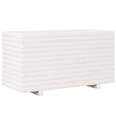 VIDAXL -Planungsbox 90x40x49.5 cm Festkiefer weiß