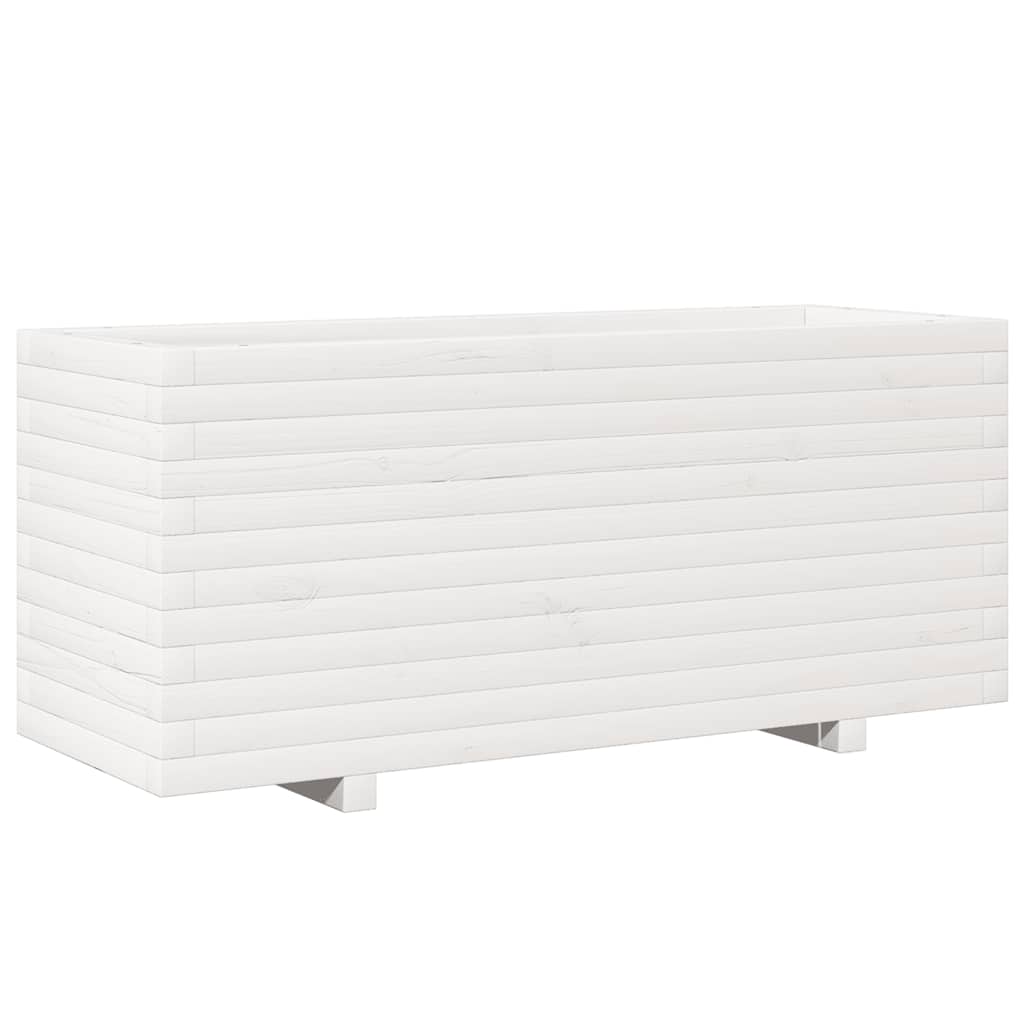 VIDAXL -Planungsbox 110x40x49.5 cm Festkiefer weiß