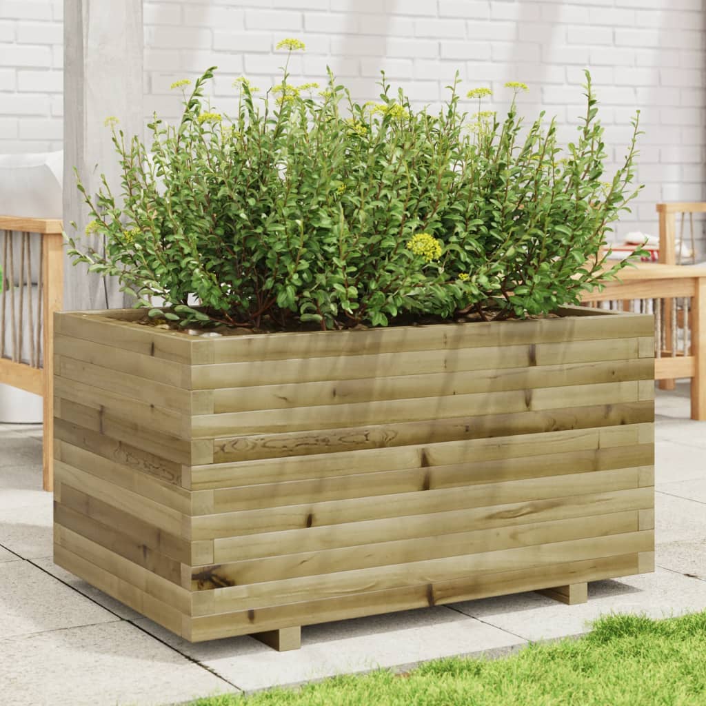 VIDAXL -Planungsbox 90x60x49.5 cm imprägniertes Kiefernholz
