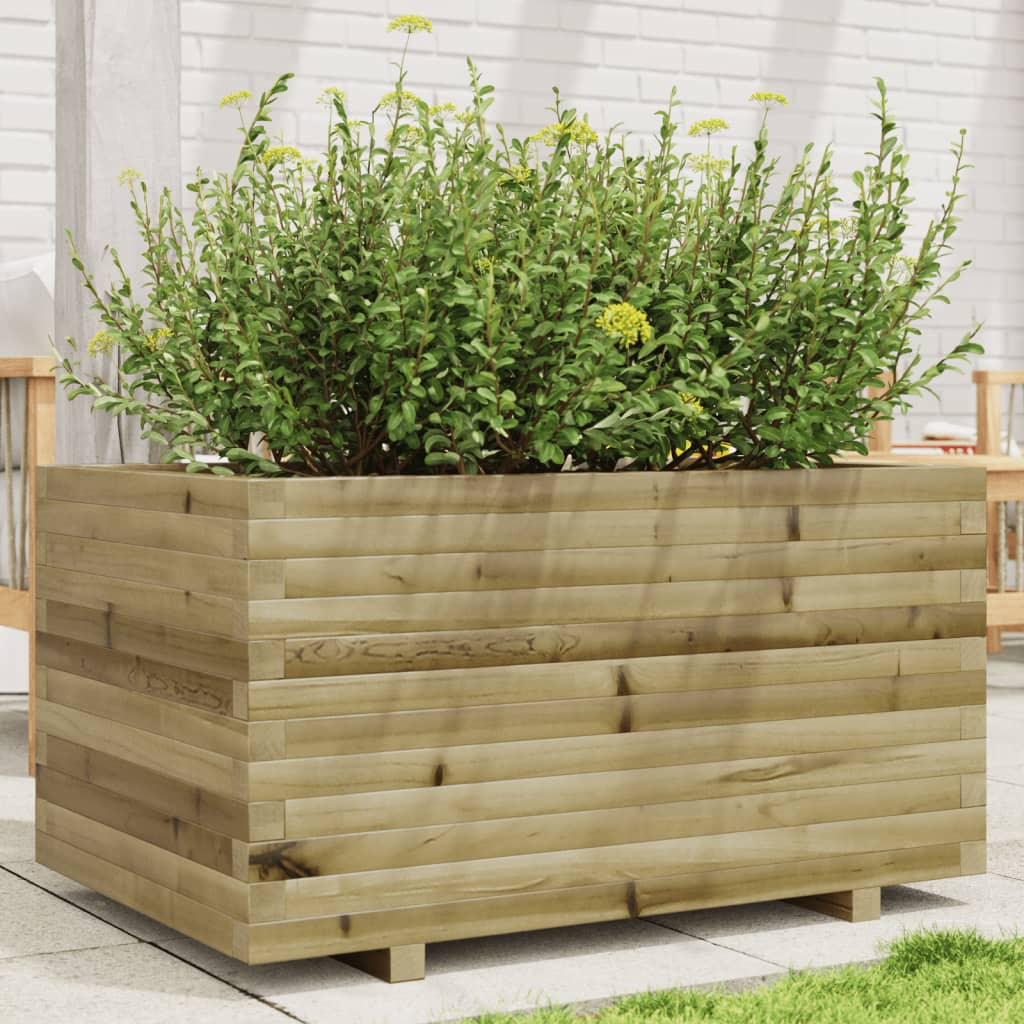 VIDAXL -Planungsbox 90x60x49.5 cm imprägniertes Kiefernholz
