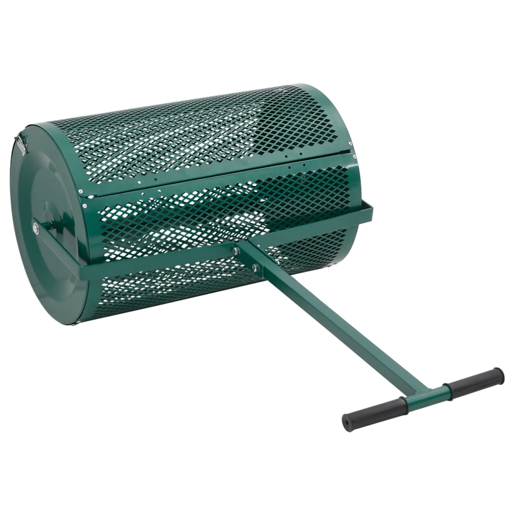 Vidaxx Kompoststreuer 75l ø40x60 cm Stahl grün