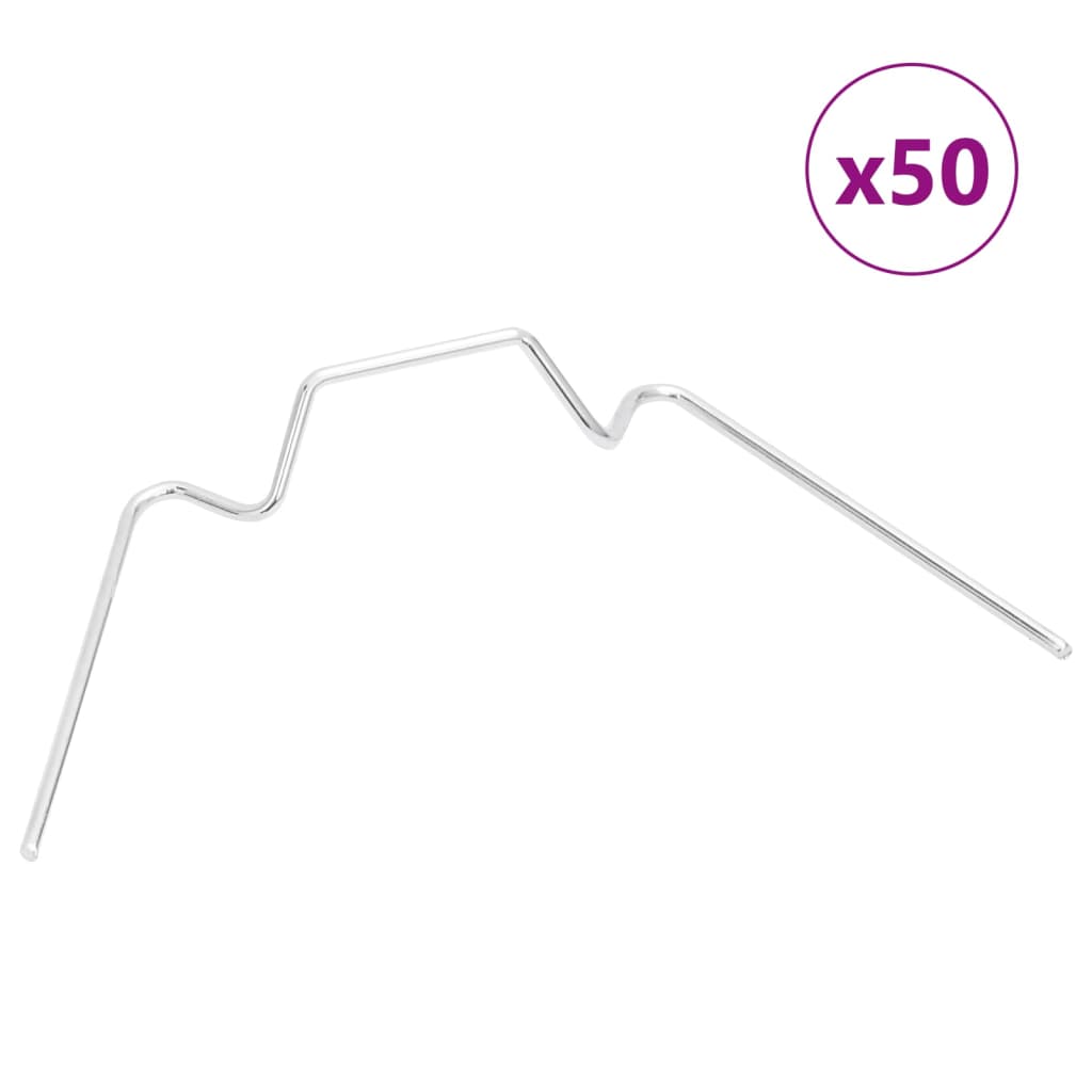 VIDAXL -Treibhausklemmen 50 Stcs W verzinkte Stahl vom Typ