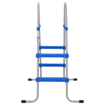 Vidaxl Swimmingpool Leiter für oberirdische Schwimmbad 84 cm Stahl und Kunststoff