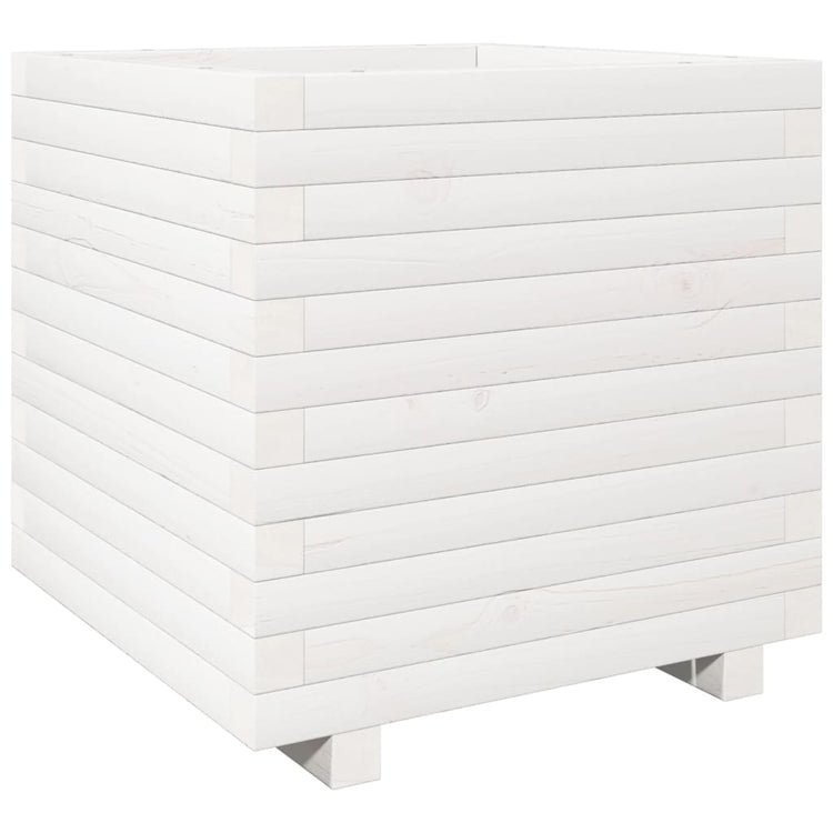 VIDAXL -Planungsbox 50x50x49.5 cm Festkiefer weiß