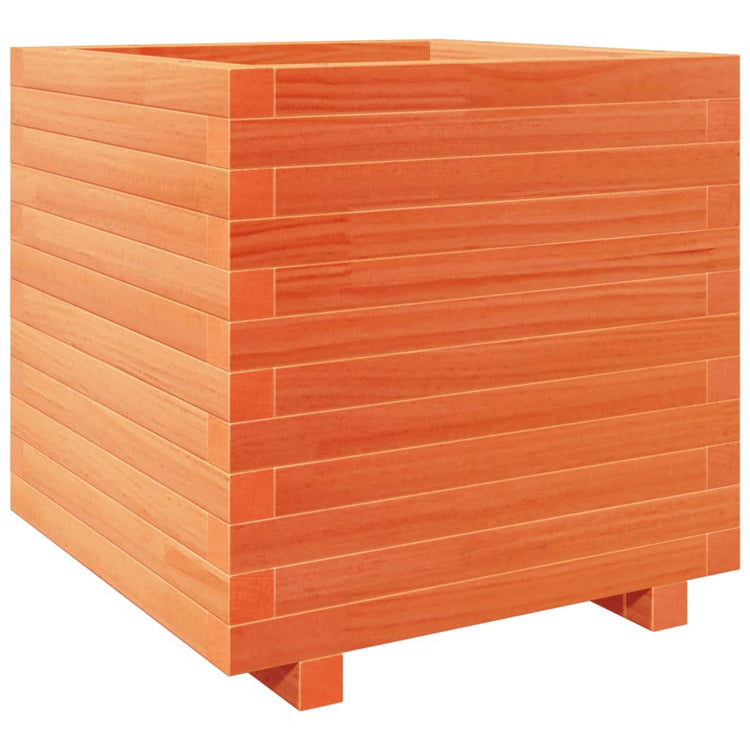VIDAXL -Planungsbox 50x50x49.5 cm Festkiefer Wäsche Braun