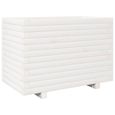 Vidaxx Pflanzgefäß 70x40x49,5 cm massives Kiefernholz weiß