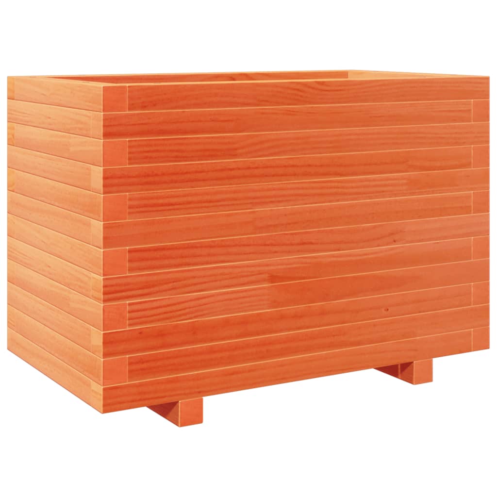 Vidaxx Pflanzgefäß 70x40x49,5 cm massives Kiefernholz, braun gewaschen