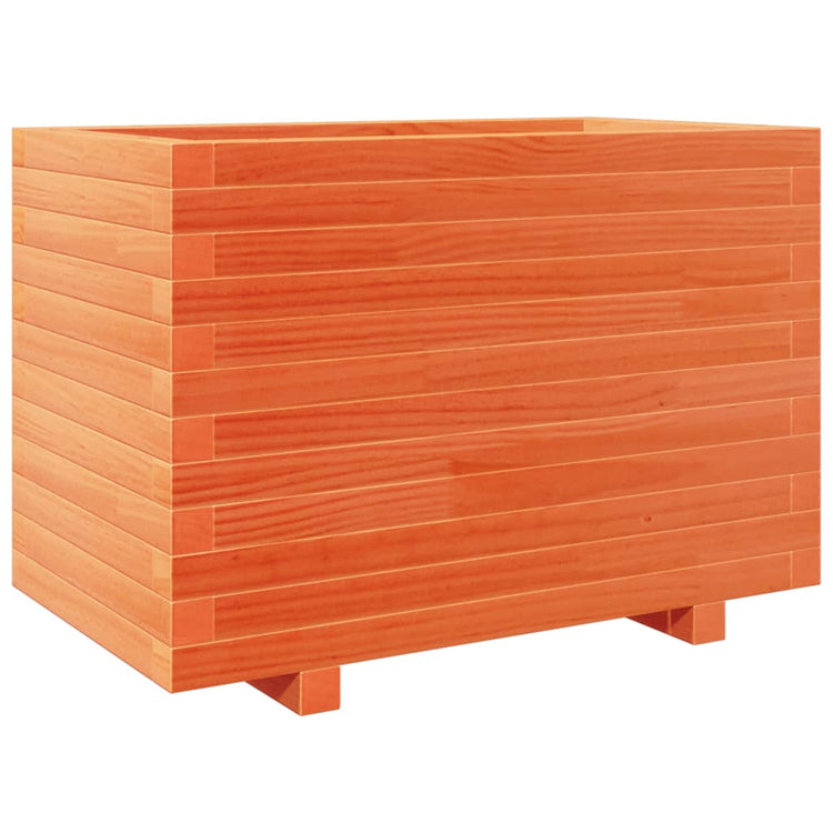 Vidaxx Pflanzgefäß 70x40x49,5 cm massives Kiefernholz, braun gewaschen