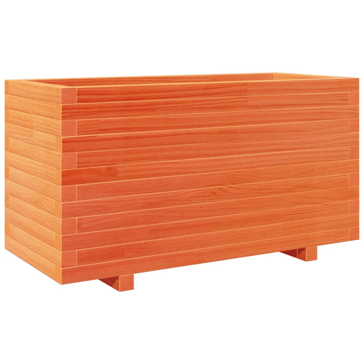 Vidaxx Pflanzgefäß 90x40x49,5 cm massives Kiefernholz, braun gewaschen