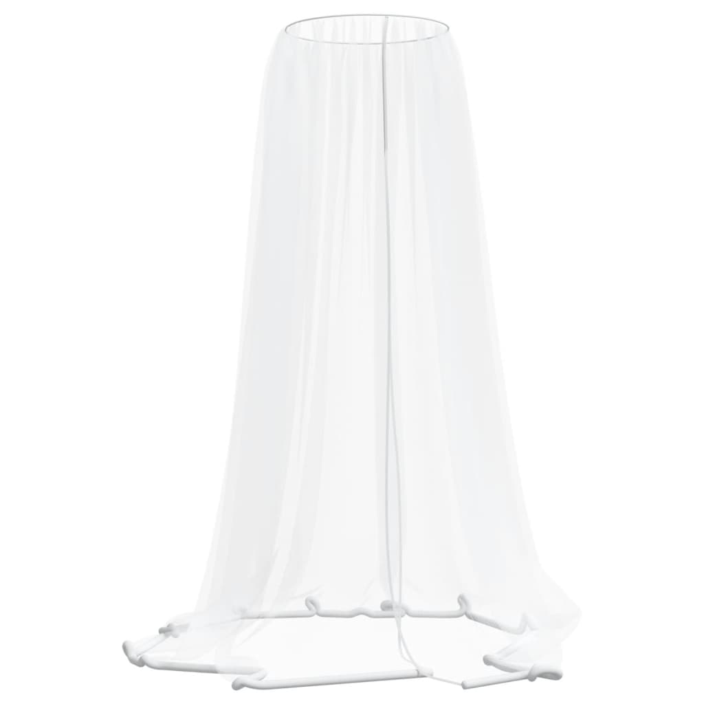 Vidaxl Moskitonetz für Regenschirm 220 mesh φ330x250 cm Weiß
