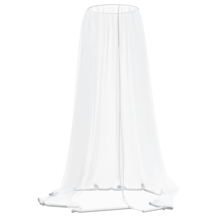 Vidaxl Moskitonetz für Regenschirm 220 mesh φ330x250 cm Weiß