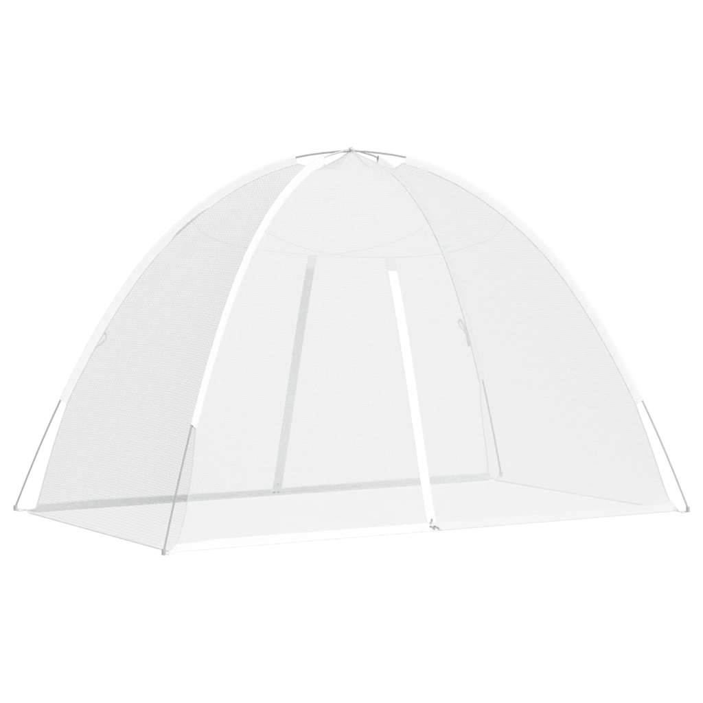 Vidaxl Moskitonetz mit Türen Mongolien 220 mesh 200x120x130 cm Weiß