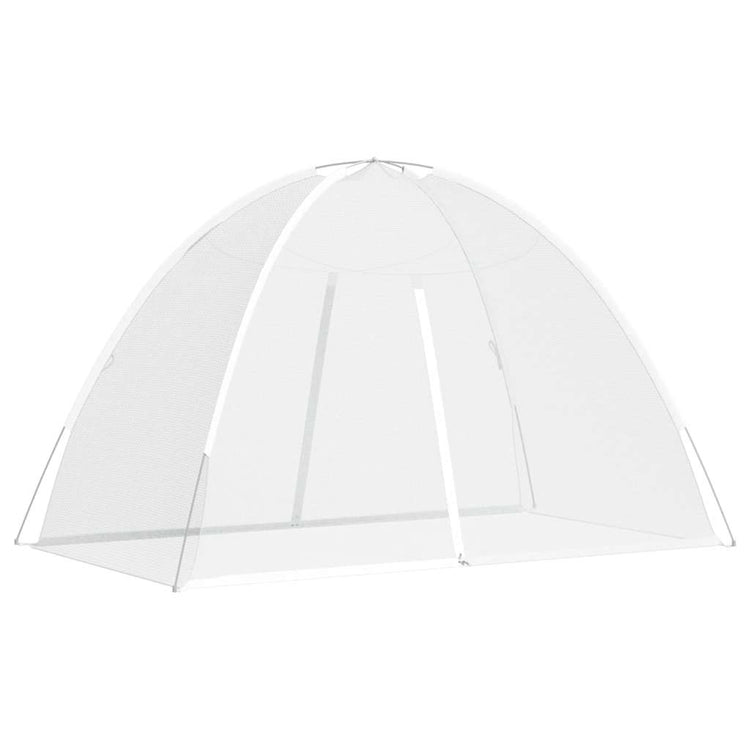 Vidaxl Moskitonetz mit Türen Mongolien 220 mesh 200x120x130 cm Weiß
