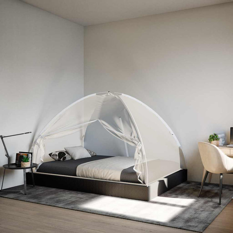 Vidaxl Moskitonetz mit Türen Mongolien 220 mesh 200x120x130 cm Weiß