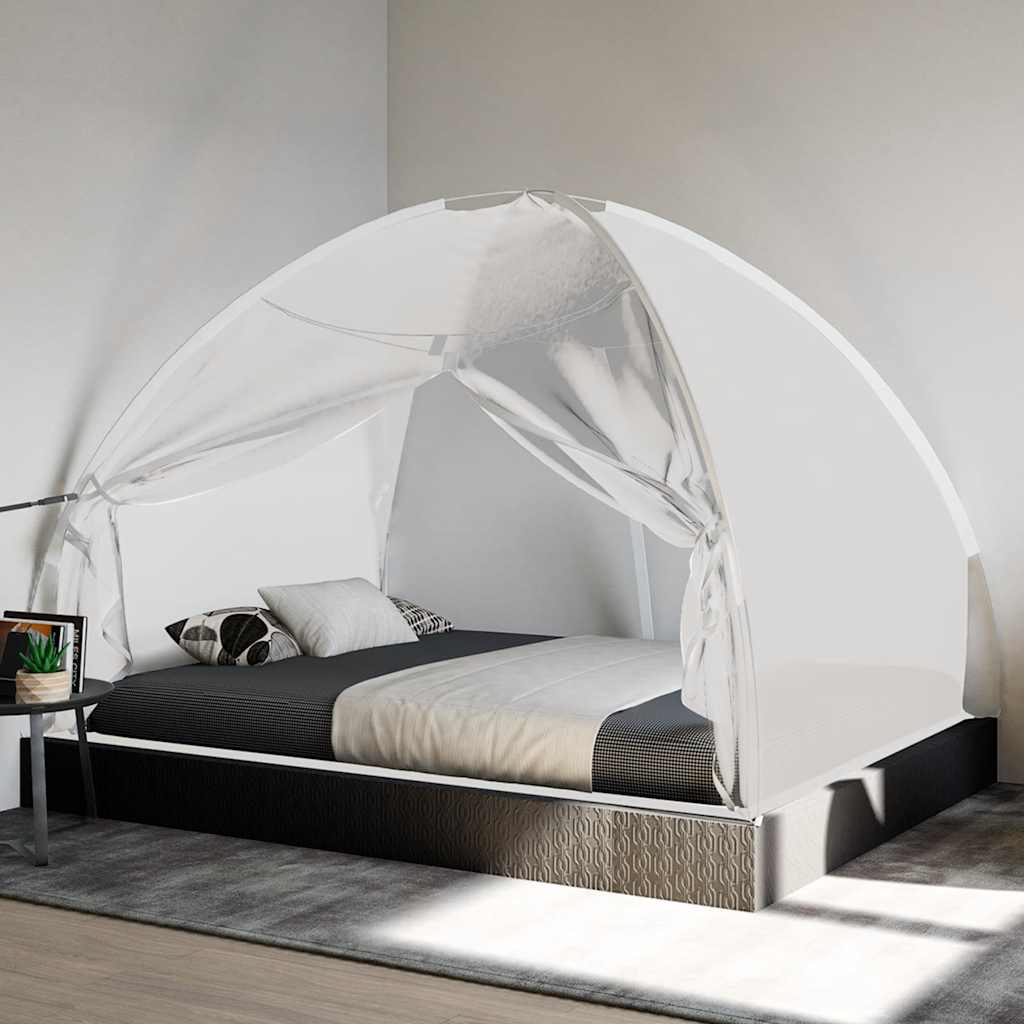 VIDAXL -Mückennetz mit Türen Mongolien 220 mesh 200x150x140 cm Weiß