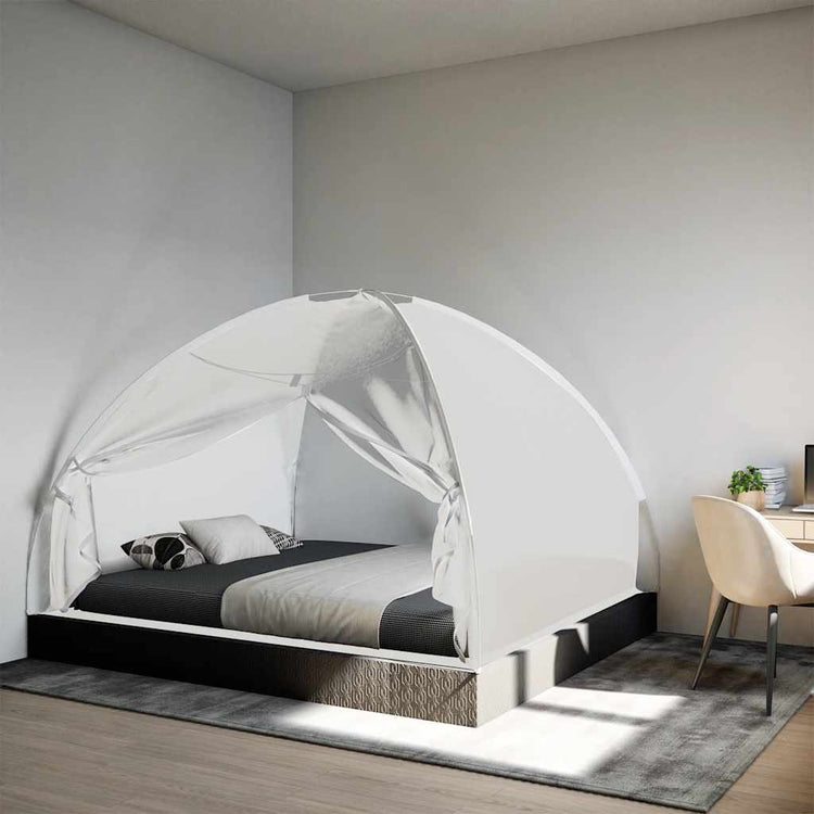 Vidaxl Mosquitonetz mit Türen Mongolien 220 mesh 200x180x135 cm Weiß