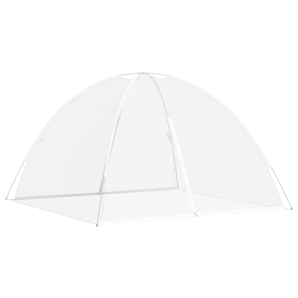 Vidaxl Moskitonetz mit Türen Mongolien 220 mesh 200x200x130 cm Weiß
