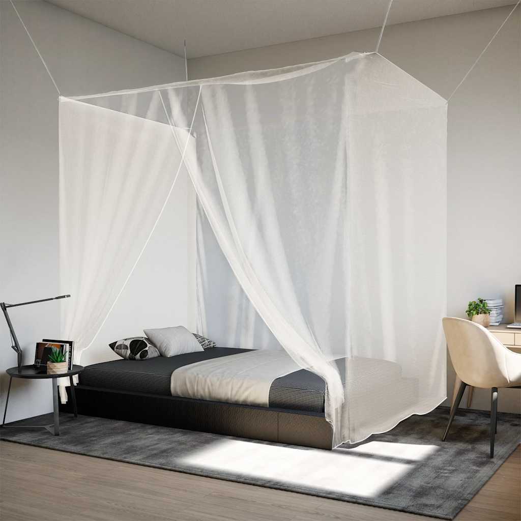 Vidaxl Hanging Mosquiton Net 156 Mesh 220x100x150 cm Weiß