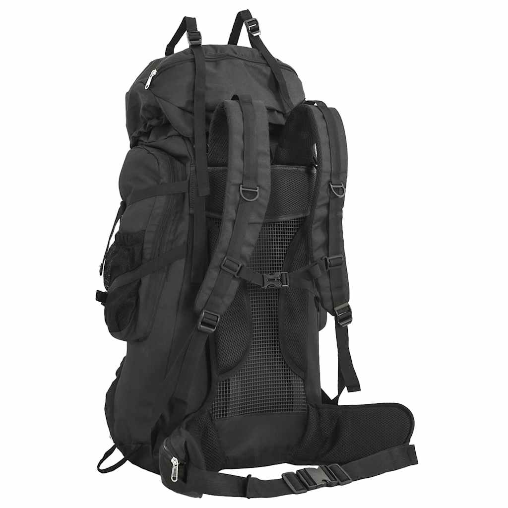 Vidaxl Walking Rucksack 60 l Oxford Stoff schwarz