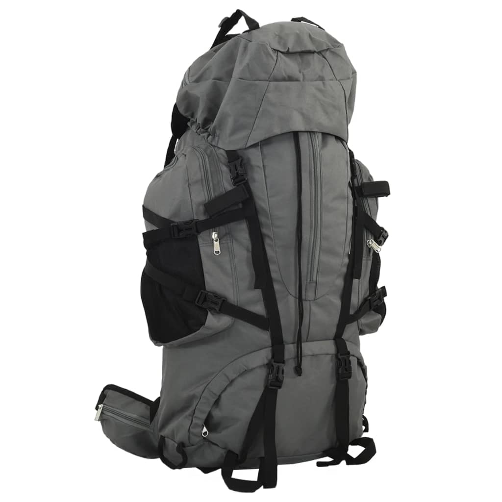 Vidaxl Walking Rucksack 60 l Oxford Stoff grau