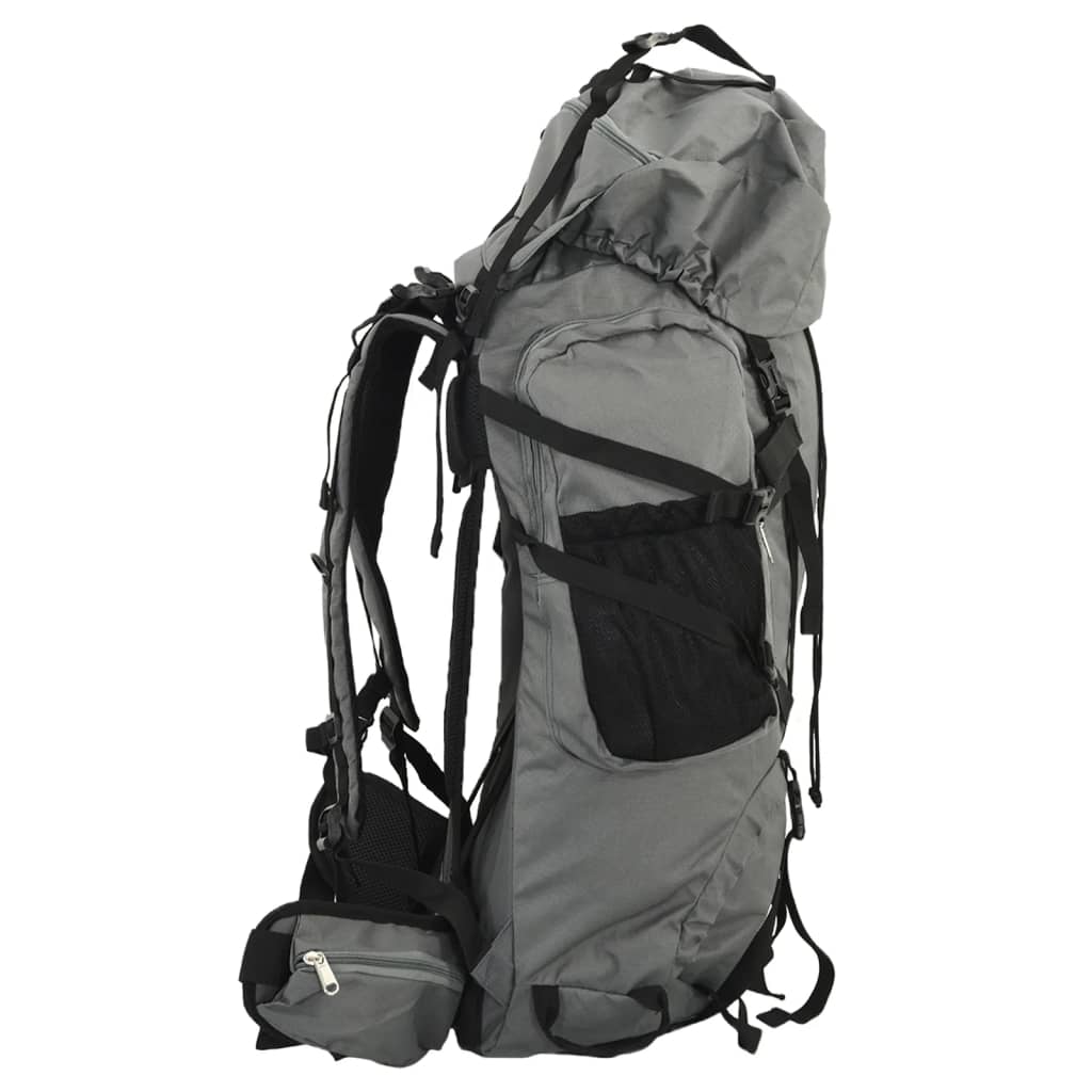 Vidaxl Walking Rucksack 60 l Oxford Stoff grau